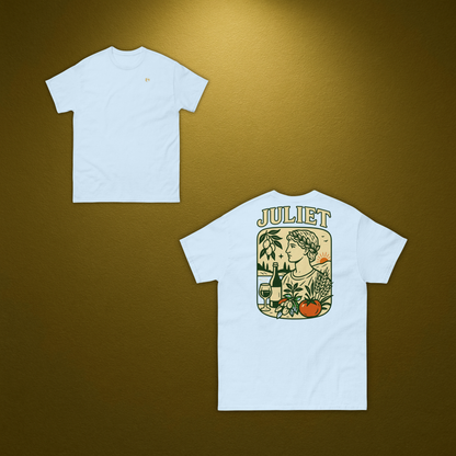 Juliet 1496 T-Shirt – Klassisches Baumwollshirt mit italienischem Rückenprint - Juliet 1496