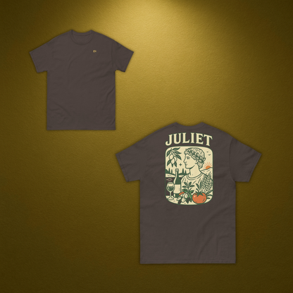 Juliet 1496 T-Shirt – Klassisches Baumwollshirt mit italienischem Rückenprint - Juliet 1496