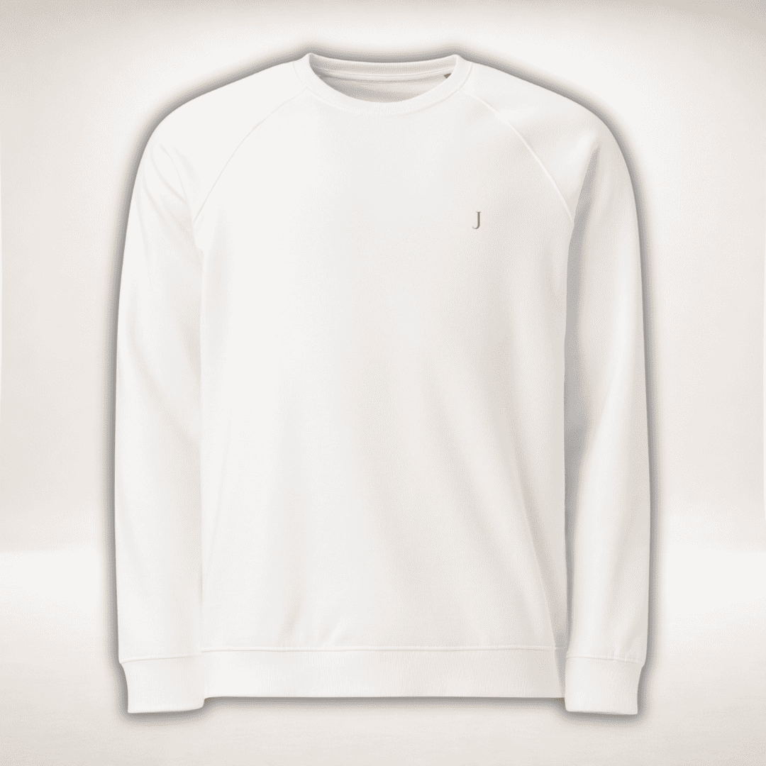 Club Juliet Bio Pullover in Weiß, Vorderansicht