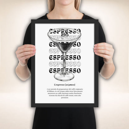ESPRESSO Gerahmtes Poster | Gerahmtes Poster mit ruhiger Eleganz