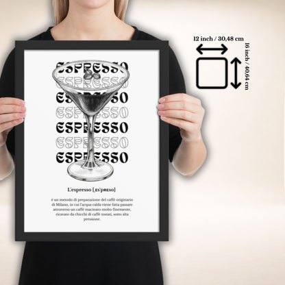 ESPRESSO Gerahmtes Poster | Gerahmtes Poster mit ruhiger Eleganz