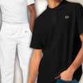 Full Polo Fit Bundle mit schwarzem Polo und weißer Riviera Hose