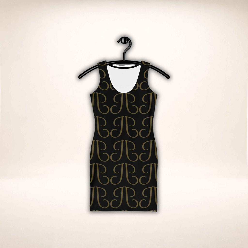 Monogram Noir Dress | Dress mit Monogramm-Charakter - Juliet 1496
