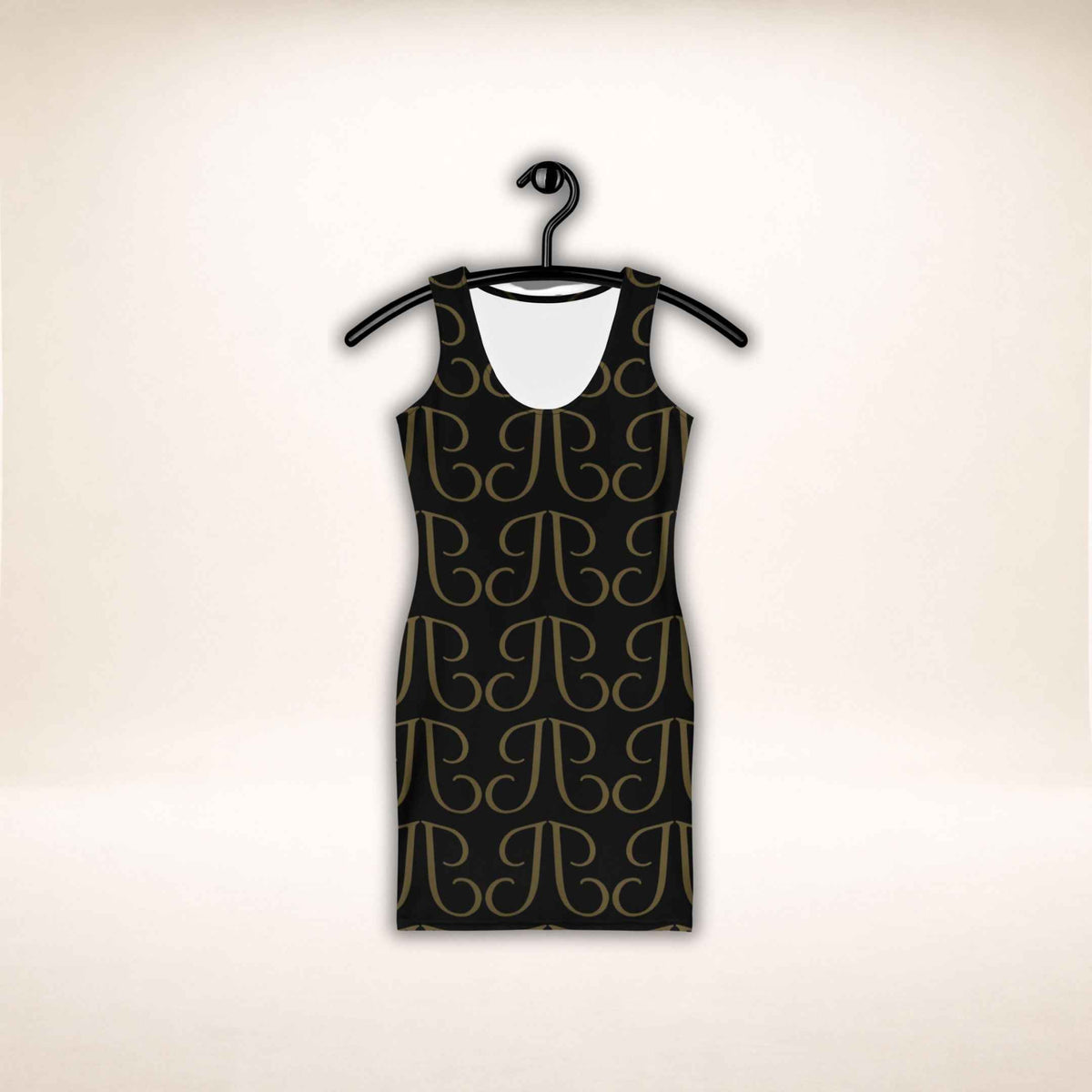 Monogram Noir Dress | Dress mit Monogramm-Charakter - Juliet 1496