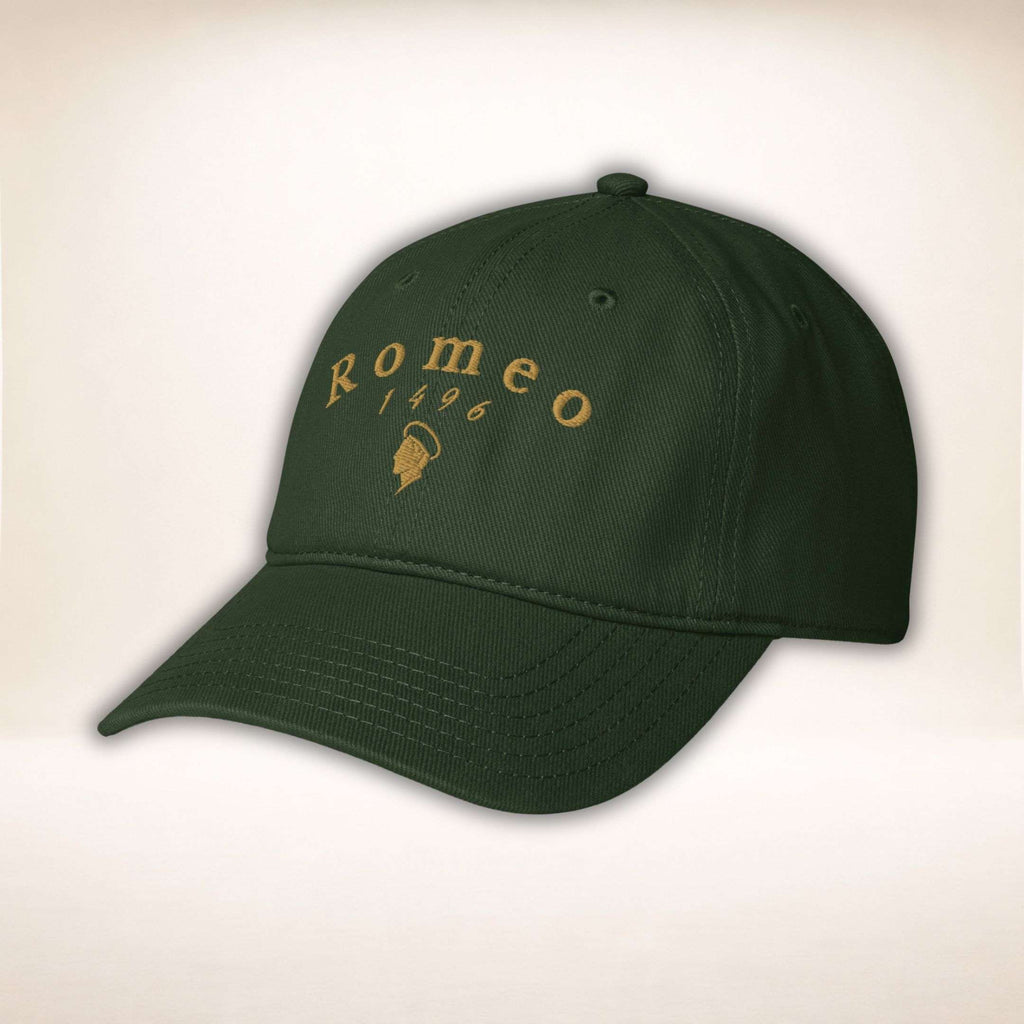 Romeo Silhouette Cap in Dunkelgrün mit goldener Stickerei
