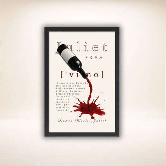 Vino Poster | Gerahmtes Poster mit ruhiger Eleganz