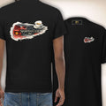 Sportiva Club 26 T-Shirt in Schwarz, Vorder- und Rückseite